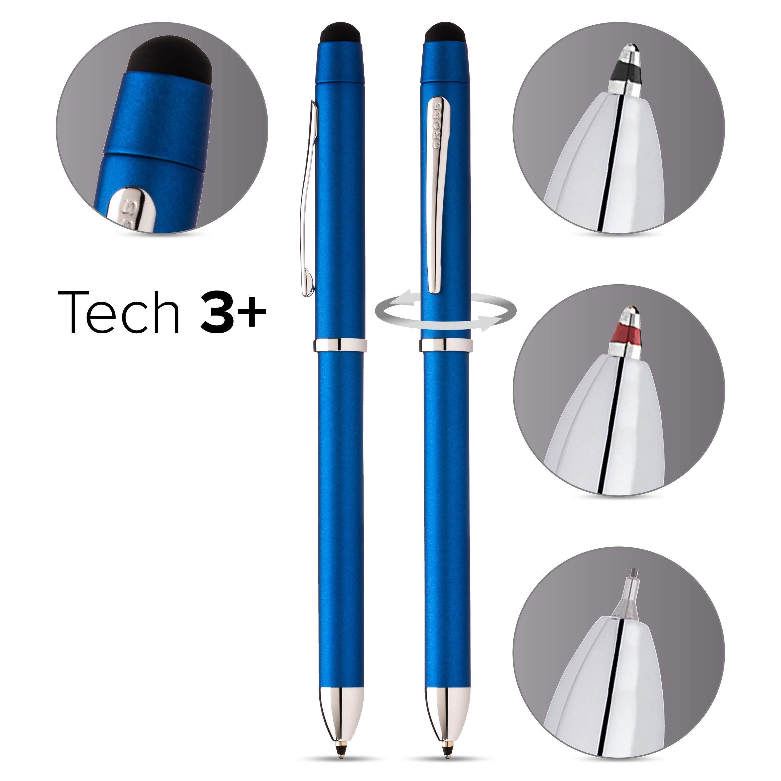 Amazon.com: Cross Tech3 Stylus with Pen - Metallic Blue : Office